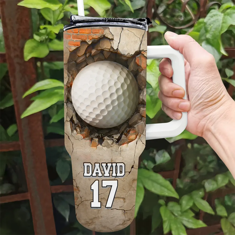 Gift For Yourself, Baseball, Happy, Gift For Kids - Sport Gifts - Personalized 40oz Tumbler With Straw