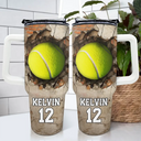 Gift For Yourself, Baseball, Happy, Gift For Kids - Sport Gifts - Personalized 40oz Tumbler With Straw
