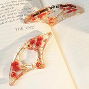 Top Market, Confident, Reading, Gift For Yourself, Gift For Women, Icon - Spread Those Pages Like A Good Girl - Personalized Resin Flower Page Holder