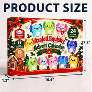 Adorable,Christmas,Gift For Kids,No Custom - Squishy Axolotl Gift For Kids - Personalized Festive Christmas Countdown Advent Calendar