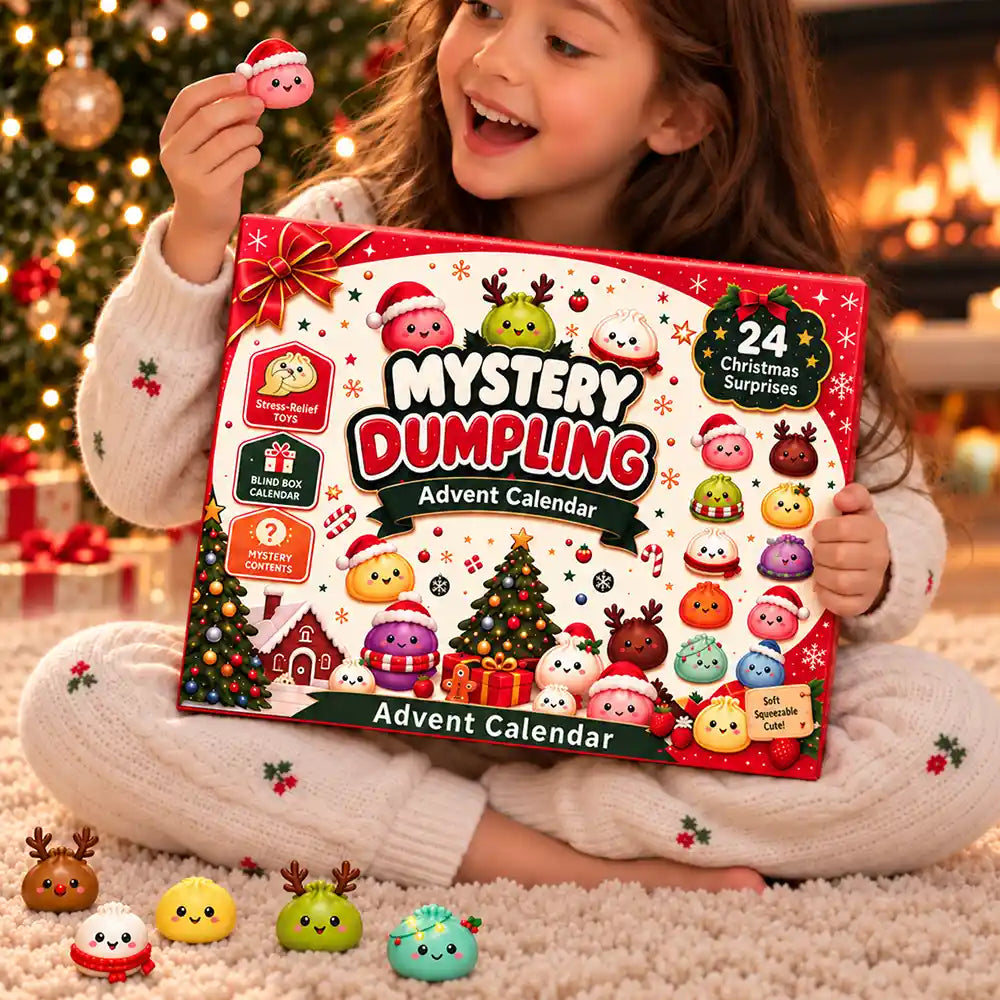 Squishy Dumpling Gift For Kids - Personalized Christmas Countdown Advent Calendar