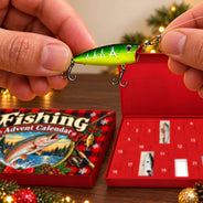 Adorable, Christmas, Gift For Couples, Gift For Him, Gift For Husband, No Custom - Squishy Fishing Gift For Husband And Son, Daughter - Personalized Christmas Countdown Advent Calendar
