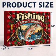 Adorable, Christmas, Gift For Couples, Gift For Him, Gift For Husband, No Custom - Squishy Fishing Gift For Husband And Son, Daughter - Personalized Christmas Countdown Advent Calendar