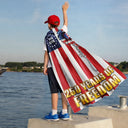 America 250th,Independence Day,Gift For Yourself,Proud,Custom Text - Stars And Stripes 1776 2026 America Freedom - Personalized Costume Cape