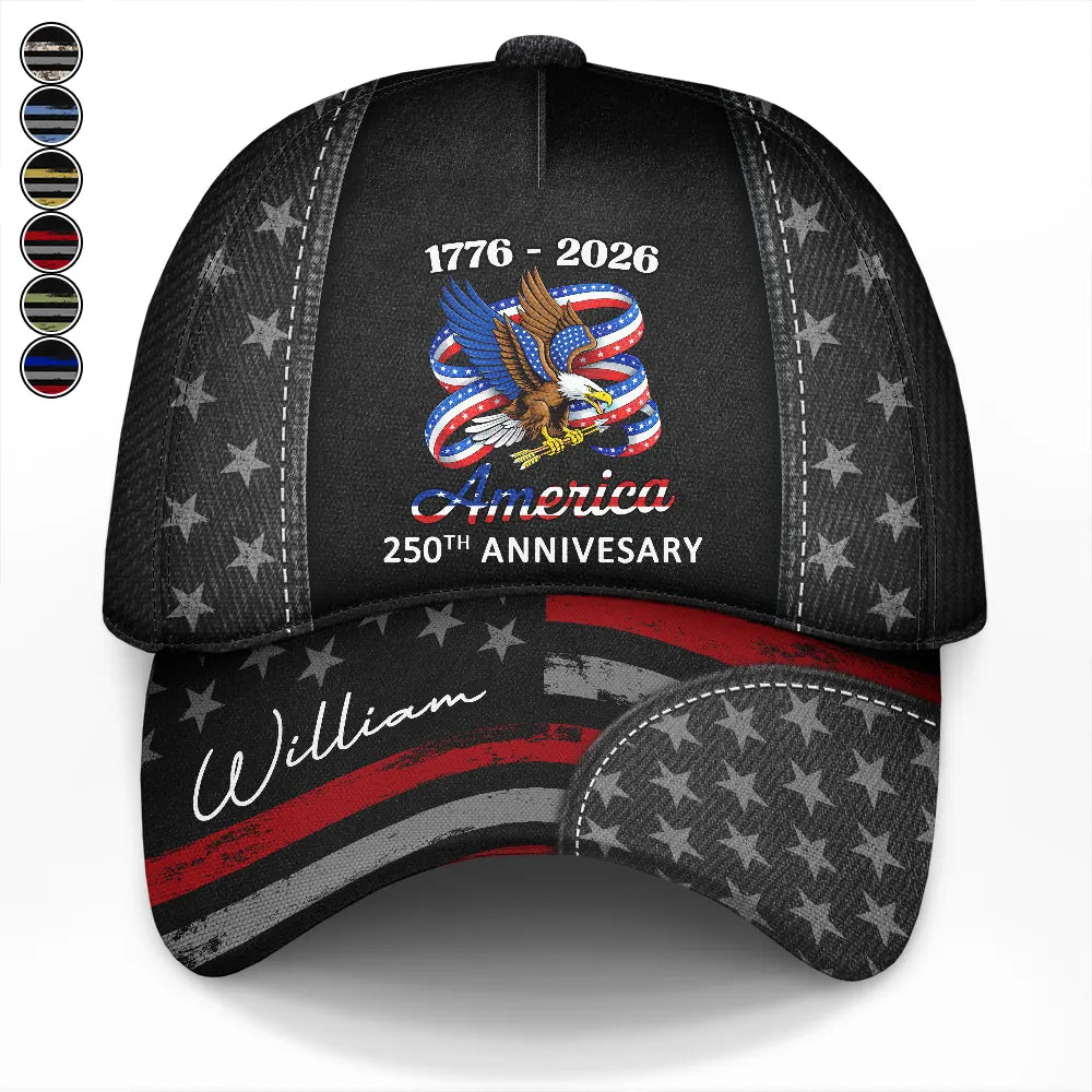 Stars And Stripes America 250th Anniversary - Personalized Classic Cap