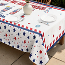 Independence Day,America 250th,Family,Happy,Gift For Yourself - Stars And Stripes America Cheers To 250 Years - Personalized Tablecloth