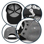 Gift For Father,Gift For Grandpa - Stars And Stripes Dad Kid Hand Grunge - Personalized Classic Cap