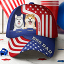 Stars And Stripes Dog Dad Pet Father - Personalized Classic Cap