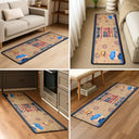 Independence Day - Stars And Stripes Happy USA 250Th Birthday Embroidery Effect - Personalized Runner Rug