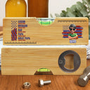 Gift For Father,Gift For Grandpa,Independence Day,America 250th,Gift For Men,Happy - Stars And Stripes Legend Husband Daddy Grandpa - Personalized Bottle Opener Wood Level