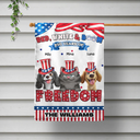 Independence Day,America 250th,Dog Lovers,Dog Mom,Dog Dad,Family,Happy - Stars And Stripes Red White & Woof 250 Years - Personalized Flag