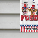 Independence Day,America 250th,Dog Lovers,Dog Mom,Dog Dad,Family,Happy - Stars And Stripes Red White & Woof 250 Years - Personalized Flag