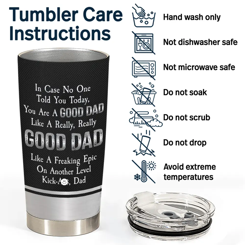 Gift For Father,Funny - Stars & Striped Best Dad Ever - Personalized Tumbler