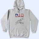 Independence Day, America 250th, Gift For Father, Dad - Children - Stars & Stripes Dad The Man The Myth The Legend - Personalized T Shirt