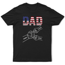 Independence Day, America 250th, Gift For Father, Dad - Children - Stars & Stripes Dad The Man The Myth The Legend - Personalized T Shirt