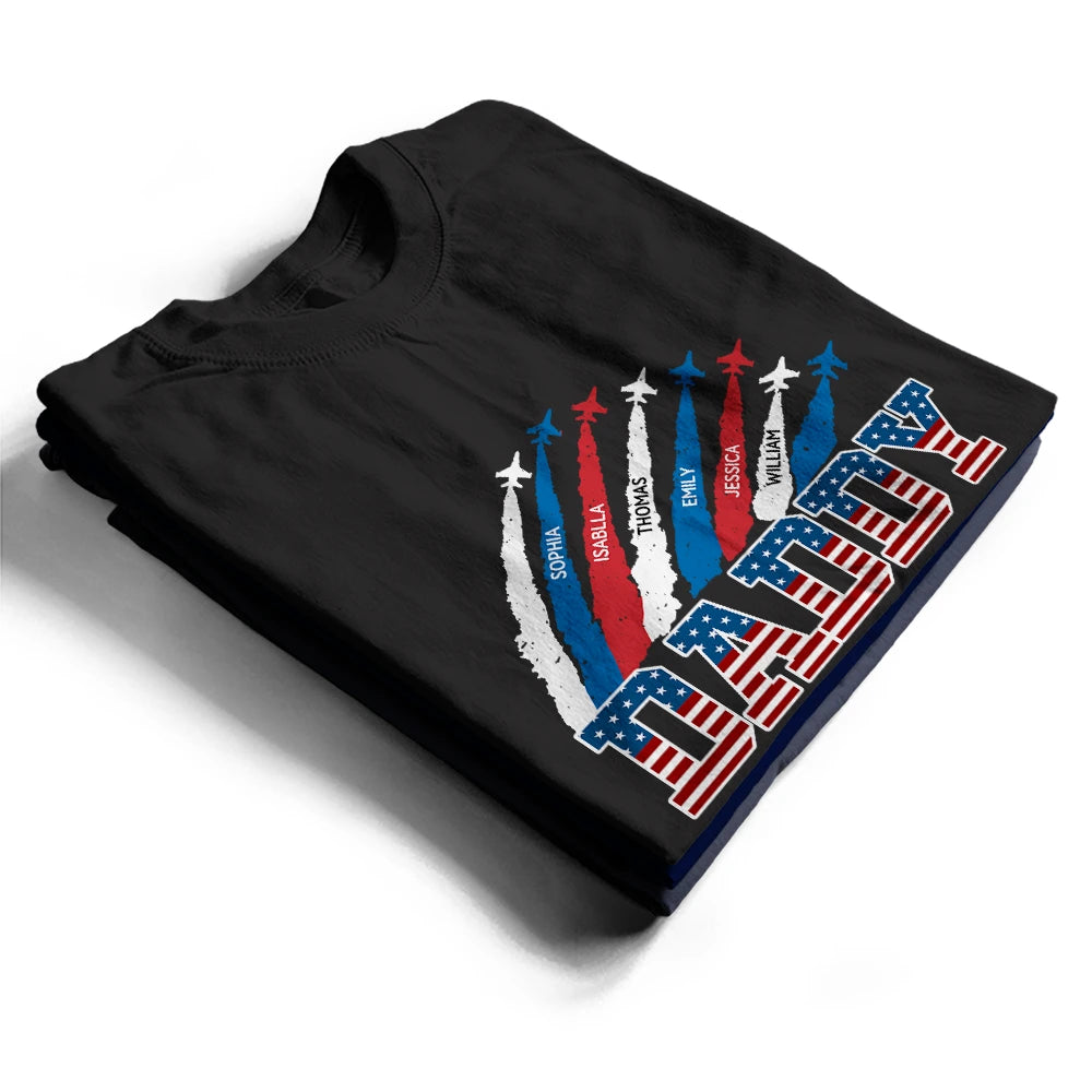 Independence Day,America 250th,Gift For Grandpa,Gift For Father,Icon - Stars & Stripes Grandma Grandpa 250th Anniversary - Personalized T Shirt