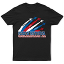 Independence Day,America 250th,Gift For Grandpa,Gift For Father,Icon - Stars & Stripes Grandma Grandpa 250th Anniversary - Personalized T Shirt