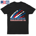 Independence Day,America 250th,Gift For Grandpa,Gift For Father,Icon - Stars & Stripes Grandma Grandpa 250th Anniversary - Personalized T Shirt