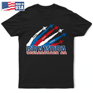 Independence Day,America 250th,Gift For Grandpa,Gift For Father,Icon - Stars & Stripes Grandma Grandpa 250th Anniversary - Personalized T Shirt