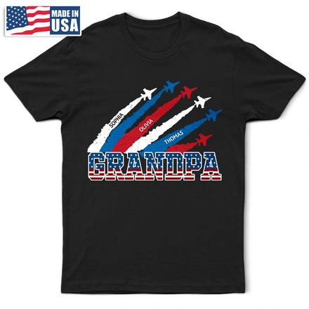 Stars & Stripes Grandma Grandpa 250th Anniversary - Personalized T Shirt