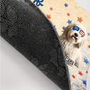 Funny,Independence Day,Pet Lovers,Pet Mom,Pet Dad - Stars & Stripes Liberty Loyalty Lot Of Treats - Personalized Doormat