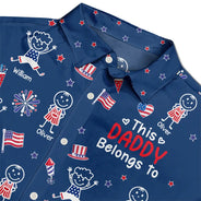 Independence Day,Summer,Gift For Grandpa,Top Market,Humorous,Icon - Stars & Stripes This Grandpa Belongs To Kids - Personalized Hawaiian Shirt