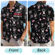 Independence Day,Summer,Gift For Grandpa,Top Market,Humorous,Icon - Stars & Stripes This Grandpa Belongs To Kids - Personalized Hawaiian Shirt