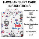Independence Day,Summer,Gift For Grandpa,Top Market,Humorous,Icon - Stars & Stripes This Grandpa Belongs To Kids - Personalized Hawaiian Shirt