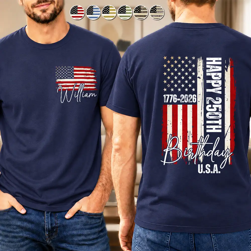 Stars & Stripes USA Birthday Party - Personalized T Shirt