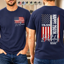 Independence Day,Gift For Yourself,Proud,Custom Text - Stars & Stripes USA Birthday Party - Personalized T Shirt