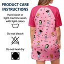 Gift For Grandma,Gift For Mother,Gift For Women,Happy,Top Market,Stick Figure,Pet Mom, Top Market,Non-Eng, Icon - Stick Figures Best Grandma Mom Ever - Personalized Women's Sleep Tee