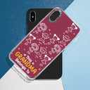 Gift For Father,Gift For Mother,Gift For Grandma,Gift For Grandpa,Happy - Stick Figures This Grandpa Grandma Belongs To Kids Pet - Personalized Clear Phone Case