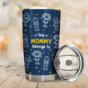 Gift For Father, Gift For Mother, Gift For Grandma, Gift For Grandpa, Happy - Stick Figures This Grandpa Grandma Belongs To Kids Pet - Personalized Tumbler