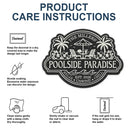 Top Market, Playful, Family, Summer, Poolside, Outdoor Decor, Icon - Summer Family Welcome To Our Poolside Paradise - Personalized Custom Shaped Doormat