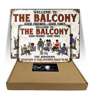 Patio Bar Together Is Our Favorite Place To Be Family - Backyard Sign - Personalized Custom Classic Metal Signs