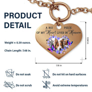 Custom Photo A Big Piece Of My Heart - Memorial Gift For Family, Siblings, Friends, Dog Lovers, Cat Lovers - Personalized Heart Bracelet