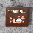 Best Dad Ever Patches - Personalized Leather Wallet