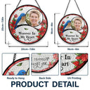 Custom Photo I'm Always With You Memorial - Personalized Stained Glass Window Hanging Suncatcher