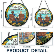 You & Me We Got This Couple - Personalized Stained Glass Window Hanging Suncatcher