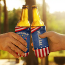 Gift For Yourself,Happy,America 250th,Independence Day - America 250 Years Of Freedom Embroidery Effect Prints - Personalized Can Cooler Sleeve