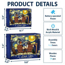 Gift For Couples,Love,Vector - Couple You And Me We Got This Starlit Night - Personalized DIY Book Nook Kit