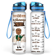 Teacher Of Tiny Humans - Gift For Teachers - Personalized Custom Water Tracker Bottle