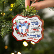 I'm Not A Widow - Memorial Gifts - Personalized Custom Wooden Ornament