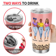You And I Are Sistas - Gift For Sisters And Best Friends - Personalized Tumbler