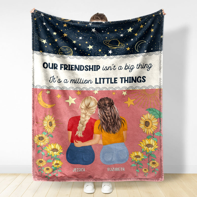 A Million Little Things - Gift For Besties - Personalized Fleece Blanket