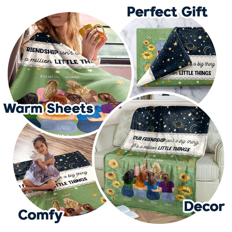 A Million Little Things - Gift For Besties - Personalized Fleece Blanket