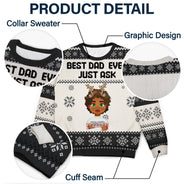 Christmas Best Mom Ever Just Ask - Gift For Mom, Dad, Family - Personalized Unisex Ugly Sweater