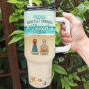 Friends Don't Let Friends Beach Alone - Gift For Bestie - Personalized 40oz Tumbler With Straw