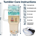 Friends Don't Let Friends Beach Alone - Gift For Bestie - Personalized 40oz Tumbler With Straw