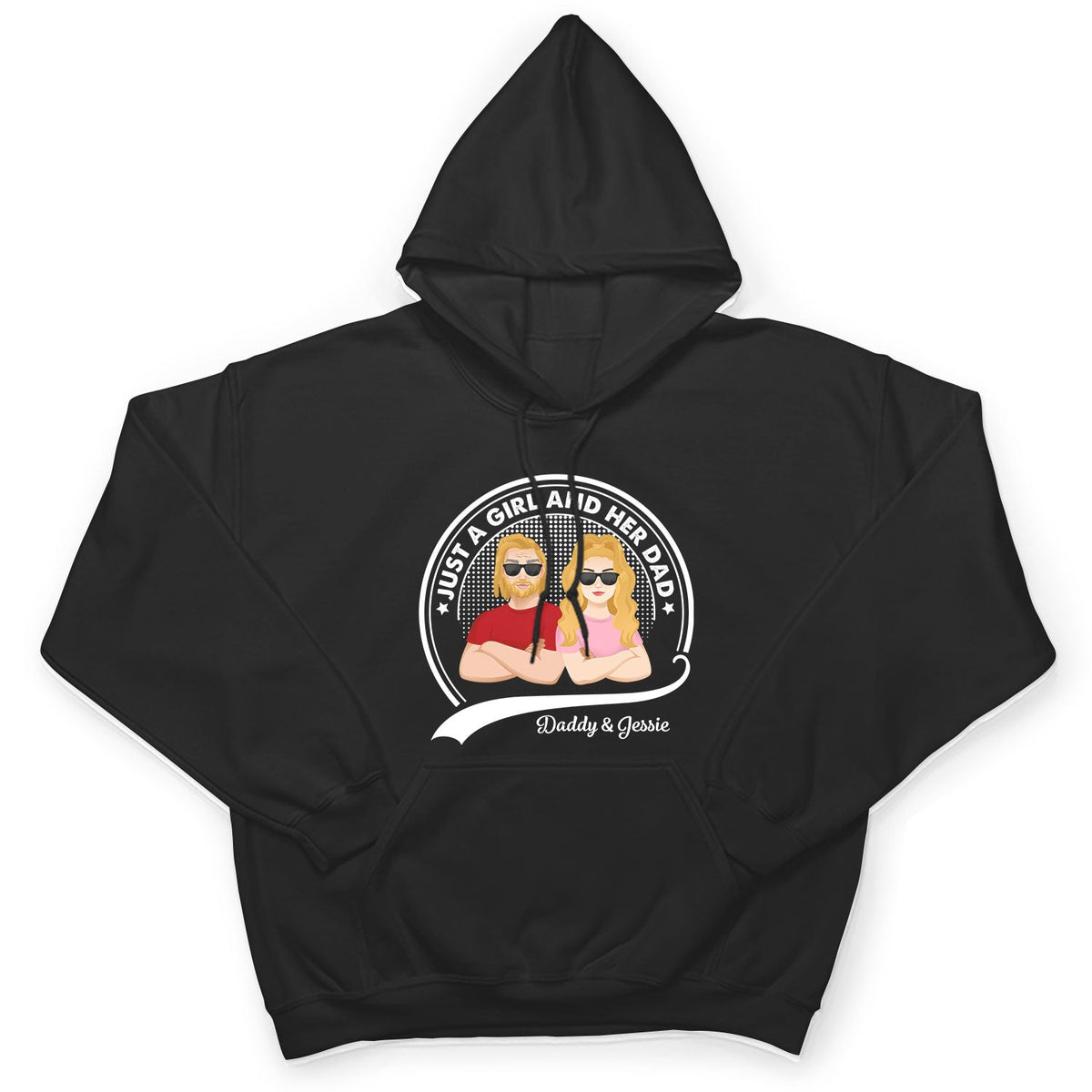 Just A Dad And His Girl - Gift For Father - Personalized T Shirt
